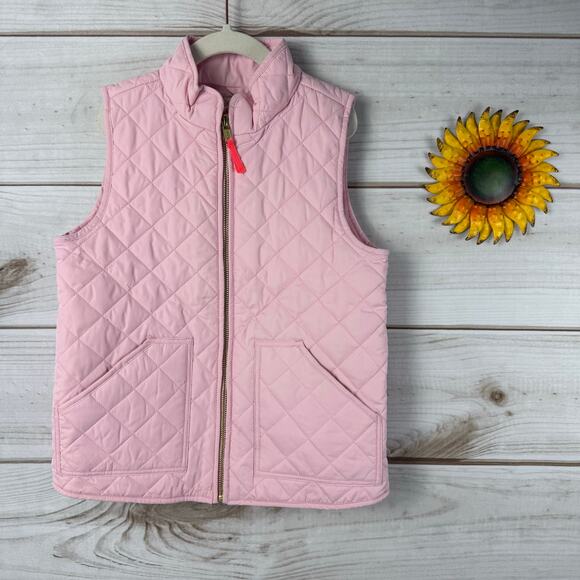 Crewcuts‎ Girls Quilted Pink Puffer Vest Size 6-7 - Picture 2 of 4